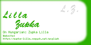lilla zupka business card